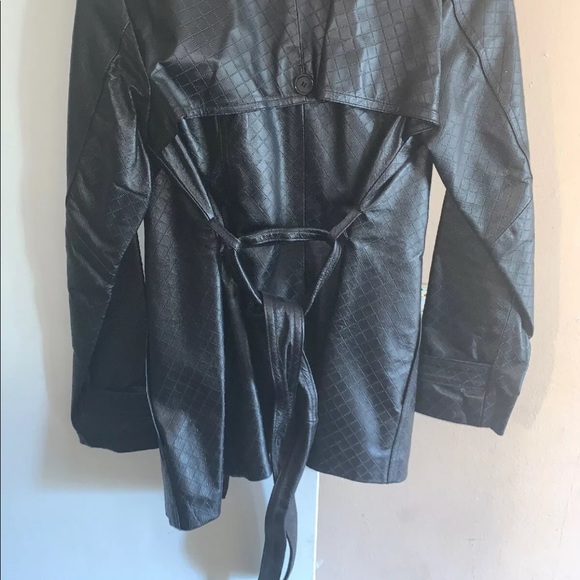 Women Leather Jacket Coats Zip Up BUSINESS Coat - Picture 2 of 3